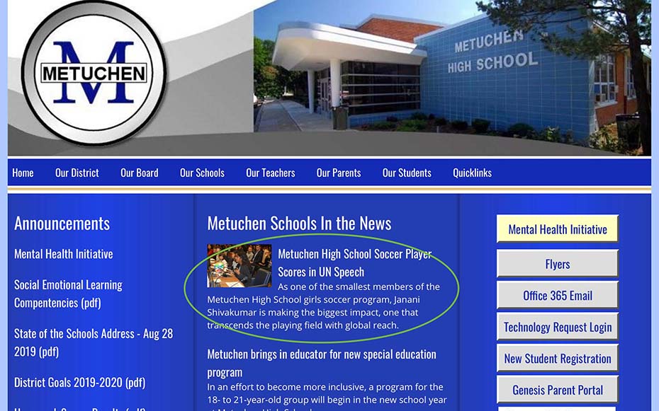 Metuchen School Website